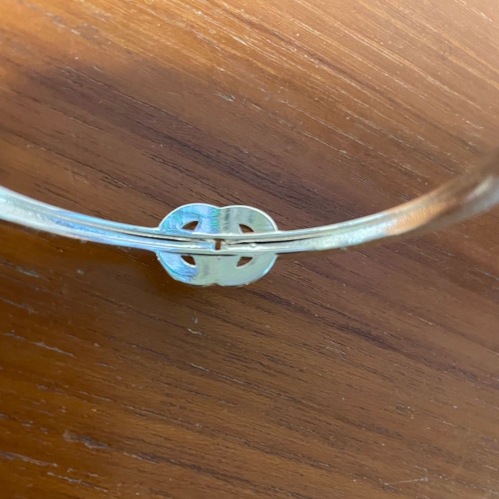 Rhinestone silver bracelet fancy costume jewelry - Picture 6 of 6